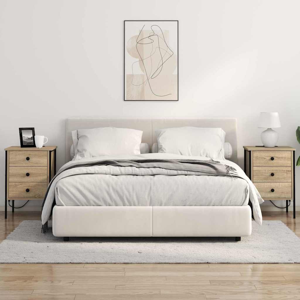 vidaXL Κομοδίνο Δρύς Sonoma 42 x 41 x 61 εκ Επεξεργασμένο ξύλο