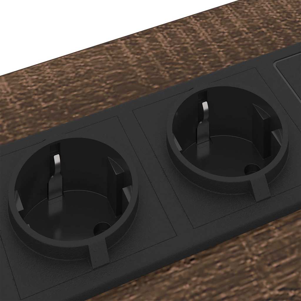 vidaXL Κομοδίνο 2 pcs Καφέ δρυς 42 x 41 x 61 εκ Επεξεργασμένο ξύλο