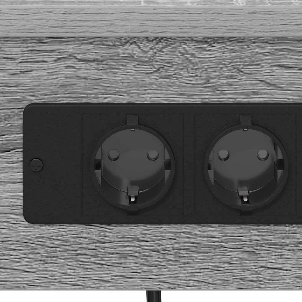 vidaXL Κομοδίνο 2 pcs Γκρίζο Σονομα 41 x 31 x 51 εκ.