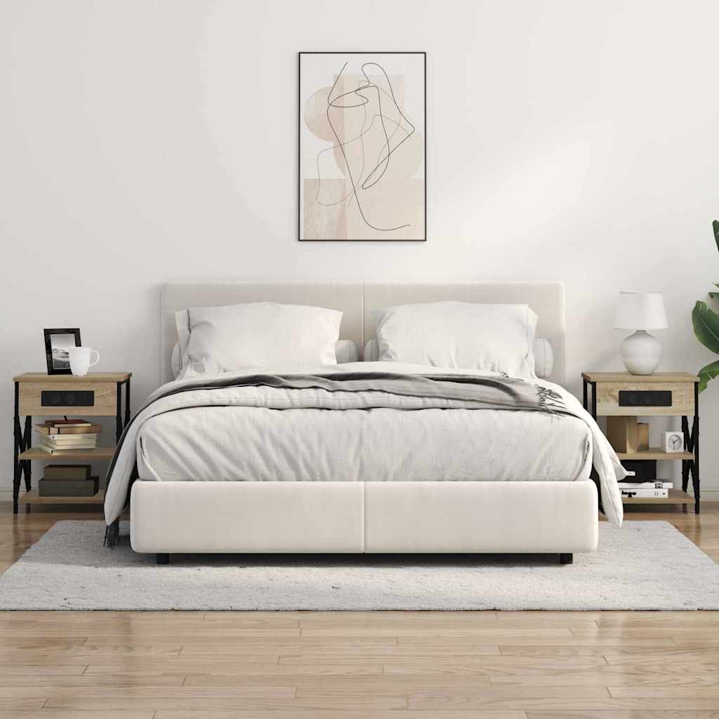 vidaXL Κομοδίνο 2 pcs Δρύς Sonoma 41 x 31 x 51 εκ. Επεξεργασμένο ξύλο