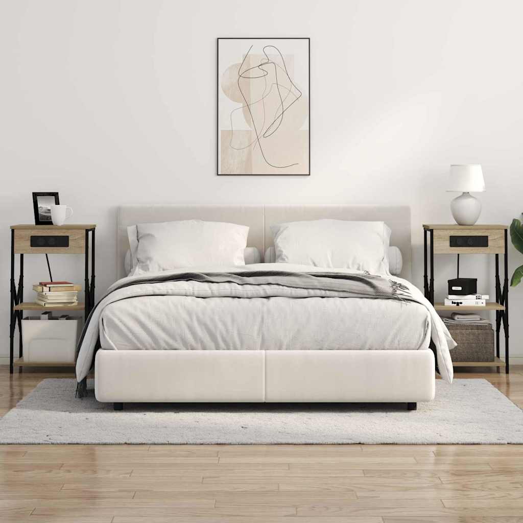 vidaXL Κομοδίνο Δρύς Sonoma 41 x 31 x 76 εκ. Επεξεργασμένο ξύλο