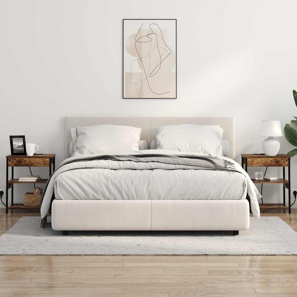 vidaXL Κομοδίνο Καπνιστό Δρύς 41 x 31 x 51 εκ. Επεξεργασμένο ξύλο