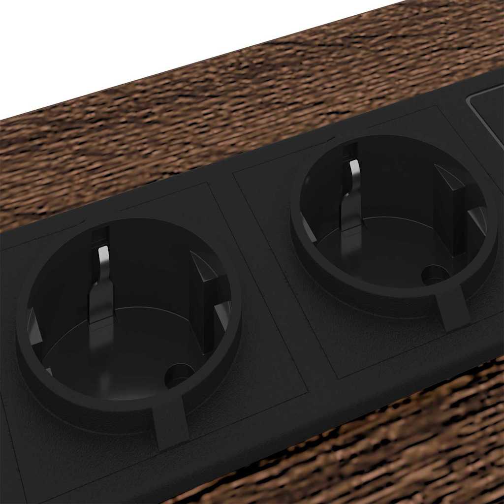 vidaXL Κομοδίνο 2 pcs Καφέ δρυς 41 x 31 x 51 εκ. Επεξεργασμένο ξύλο