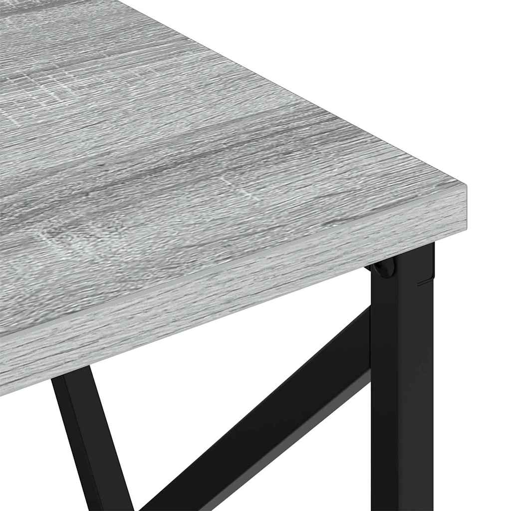 vidaXL Κομοδίνο Γκρίζο Σονομα 40 x 31 x 60 εκ. Επεξεργασμένο ξύλο