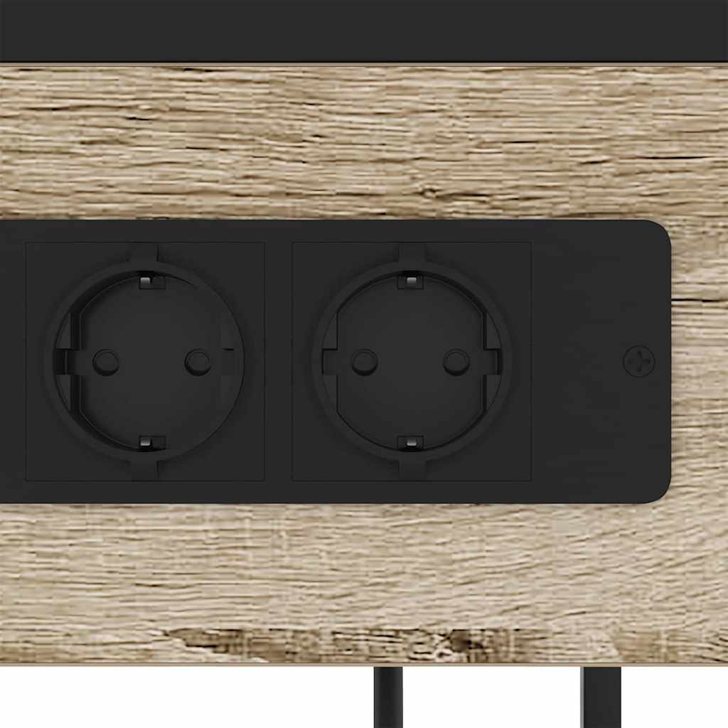 vidaXL Κομοδίνο Δρύς Sonoma 40 x 27 x 76 εκ Επεξεργασμένο ξύλο