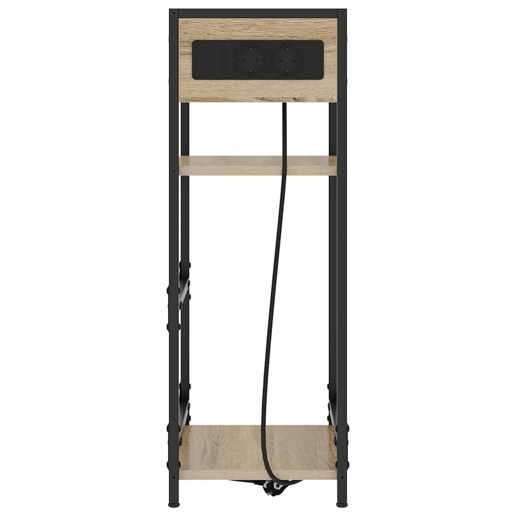 vidaXL Κομοδίνο Δρύς Sonoma 40 x 27 x 76 εκ Επεξεργασμένο ξύλο