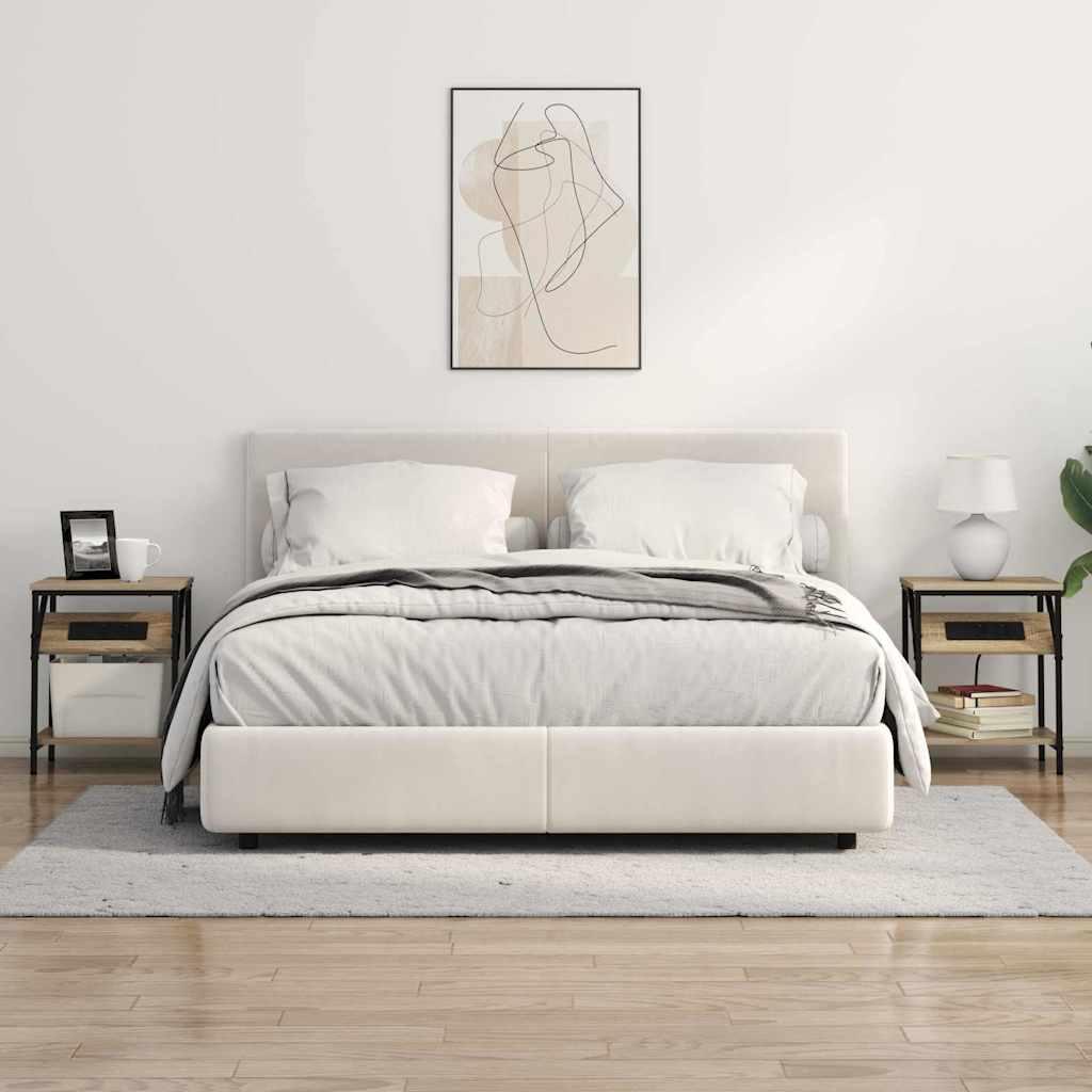 vidaXL Κομοδίνο Δρύς Sonoma 38 x 30 x 48 εκ. Επεξεργασμένο ξύλο