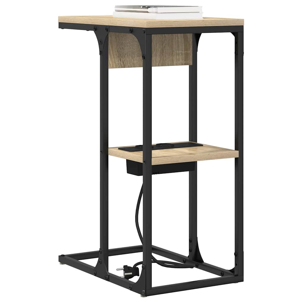 vidaXL Κομοδίνο Δρύς Sonoma 41,5 x 26 x 60,5 εκ Επεξεργασμένο ξύλο