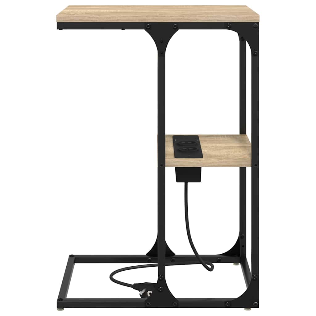 vidaXL Κομοδίνο Δρύς Sonoma 41,5 x 26 x 60,5 εκ Επεξεργασμένο ξύλο