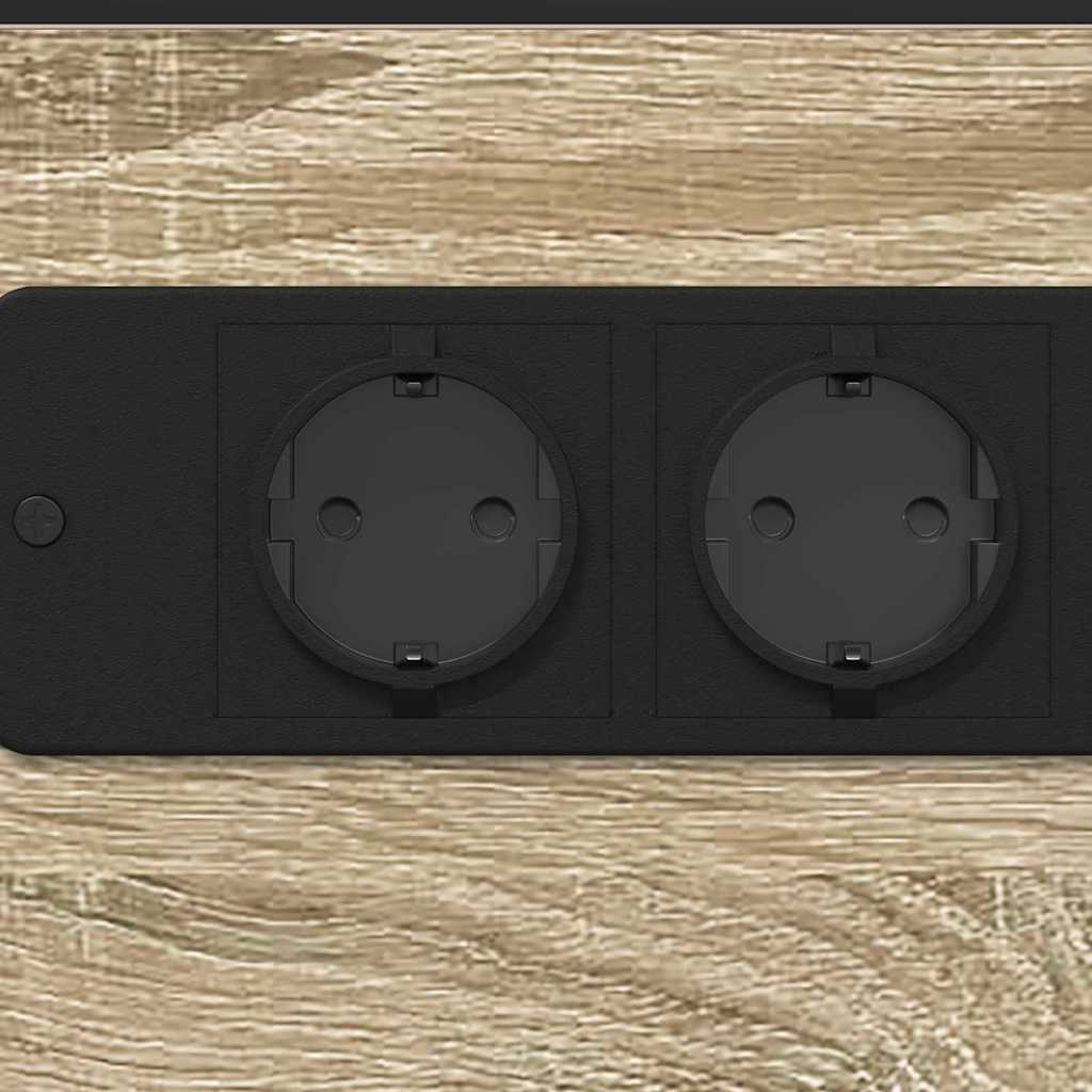 vidaXL Κομοδίνο Δρύς Sonoma 41,5 x 26 x 60,5 εκ Επεξεργασμένο ξύλο