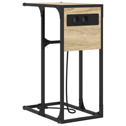 vidaXL Κομοδίνο Δρύς Sonoma 41,5 x 26 x 60,5 εκ Επεξεργασμένο ξύλο