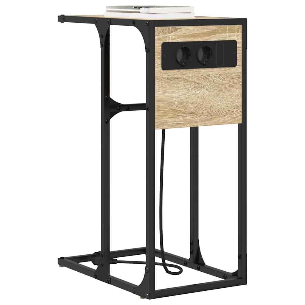 vidaXL Κομοδίνο Δρύς Sonoma 41,5 x 26 x 60,5 εκ Επεξεργασμένο ξύλο