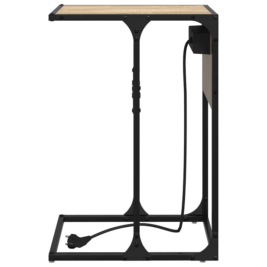 vidaXL Κομοδίνο Δρύς Sonoma 41,5 x 26 x 60,5 εκ Επεξεργασμένο ξύλο