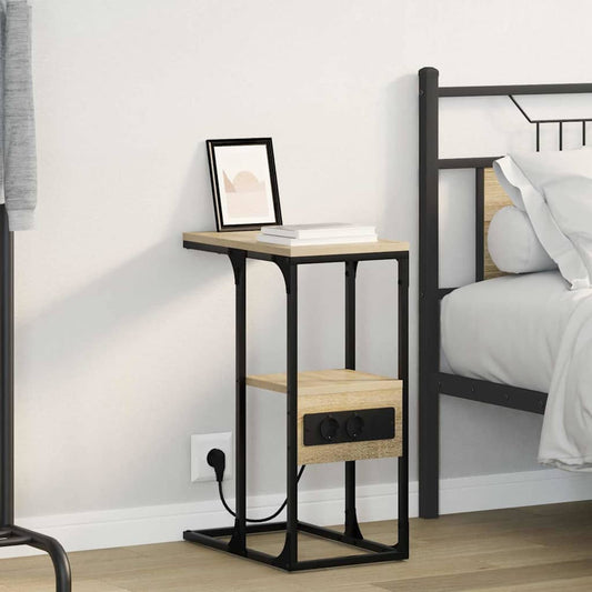 vidaXL Κομοδίνο Sonoma Δρυς 41.5 x 26 x 60.5 εκ Επεξεργασμένο ξύλο