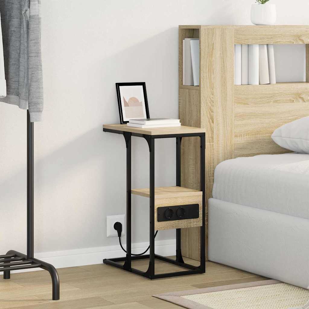 vidaXL Κομοδίνο Sonoma Δρυς 41.5 x 26 x 60.5 εκ Επεξεργασμένο ξύλο