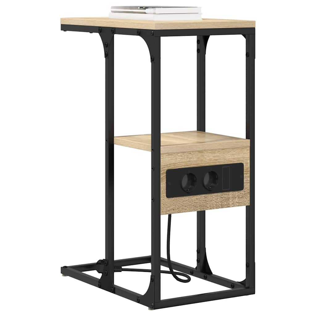 vidaXL Κομοδίνο Sonoma Δρυς 41.5 x 26 x 60.5 εκ Επεξεργασμένο ξύλο