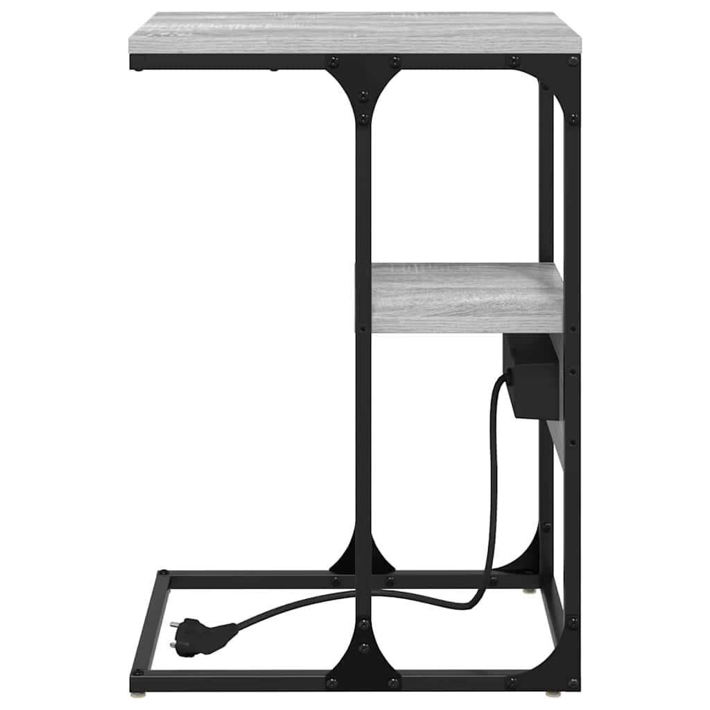 vidaXL Κομοδίνο Γκρι sonoma 41.5 x 26 x 60.5 εκ Επεξεργασμένο ξύλο