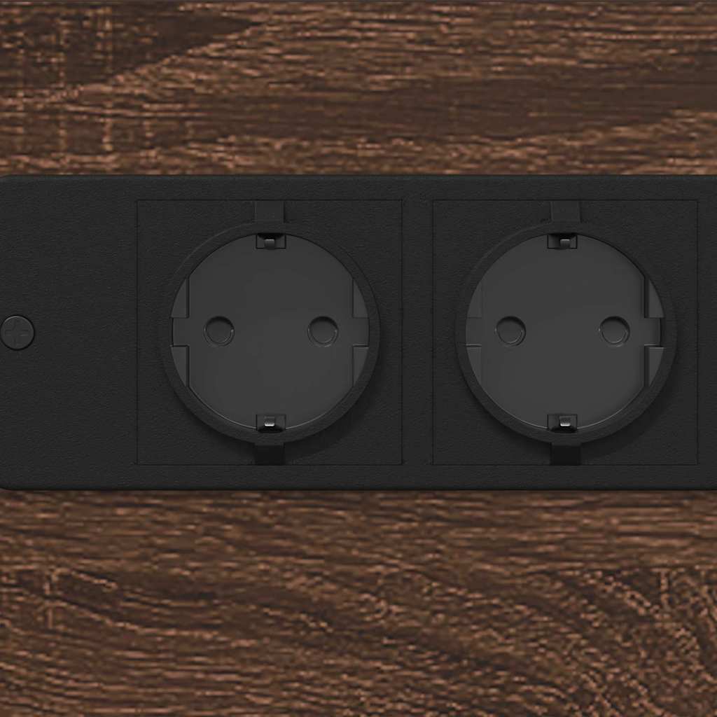 vidaXL Κομοδίνο Καφέ δρυς 41.5 x 26 x 60.5 εκ Επεξεργασμένο ξύλο