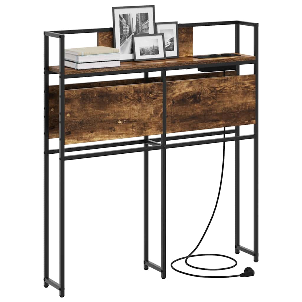 vidaXL Κεφαλάρι Αποθήκης Καπνιστή δρυς 75 cm Επεξεργασμένο ξύλο