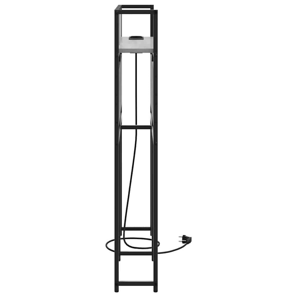 vidaXL Κεφαλάρι Αποθήκης με ράφι Γκρι sonoma 100 cm Επεξεργασμένο ξύλο