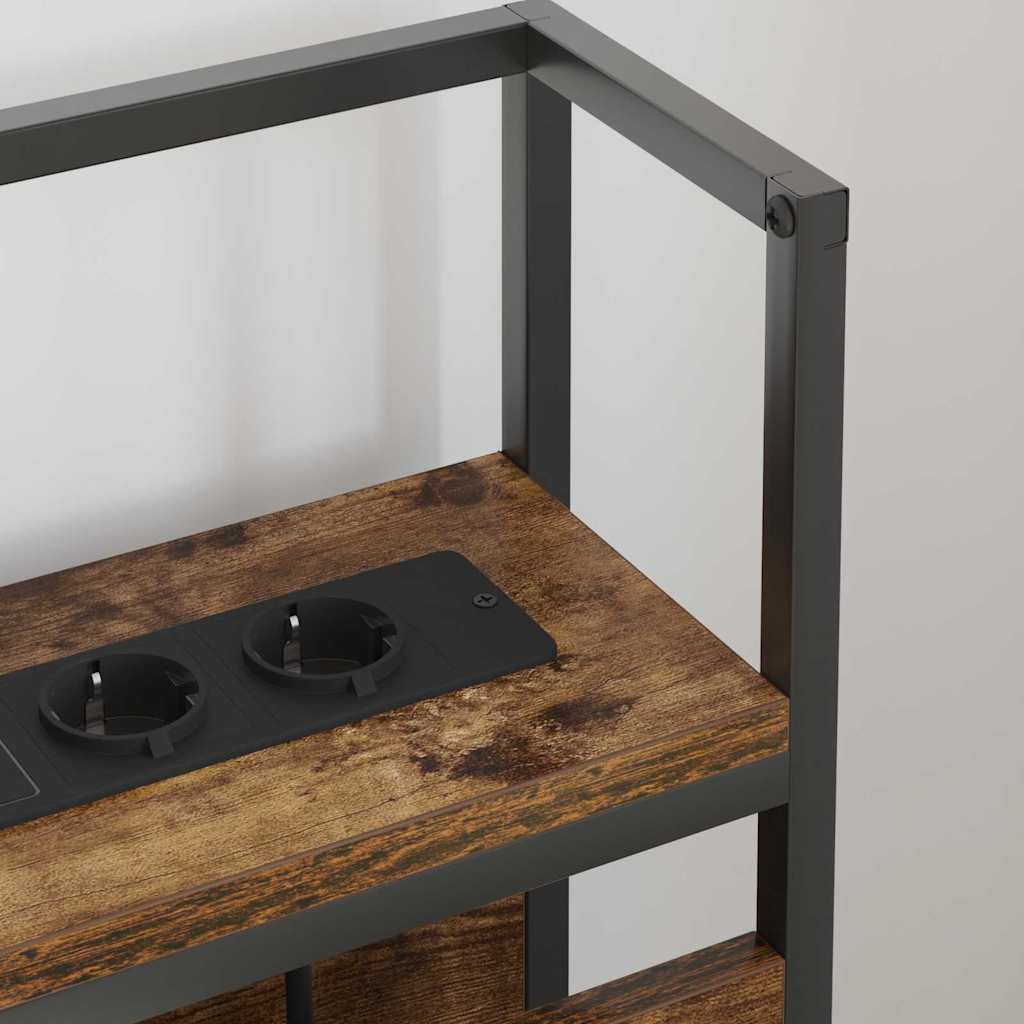 vidaXL Κεφαλάρι Αποθήκης Καπνιστή δρυς 120 cm Επεξεργασμένο ξύλο