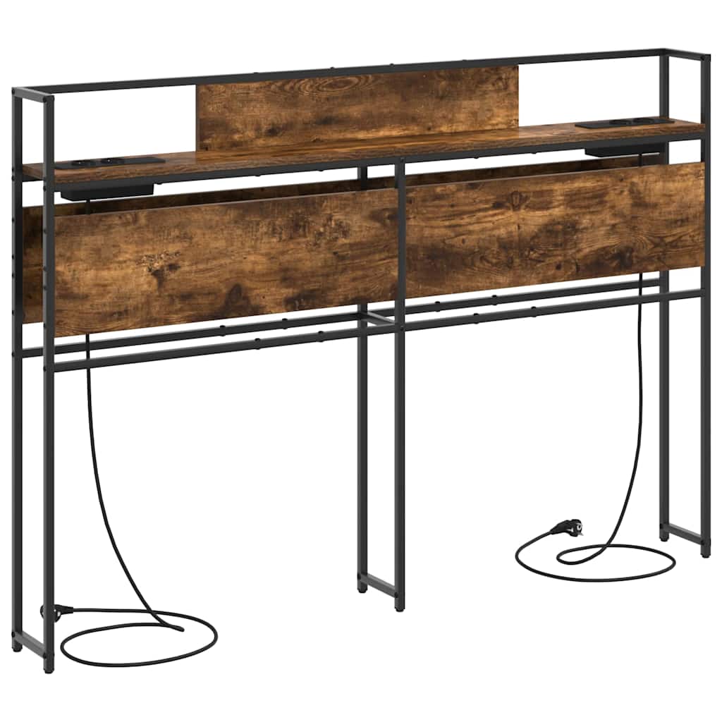 vidaXL Κεφαλάρι Αποθήκης Καπνιστή δρυς 120 cm Επεξεργασμένο ξύλο