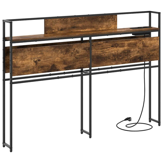 vidaXL Κεφαλάρι Αποθήκης Καπνιστή δρυς 135 cm Επεξεργασμένο ξύλο