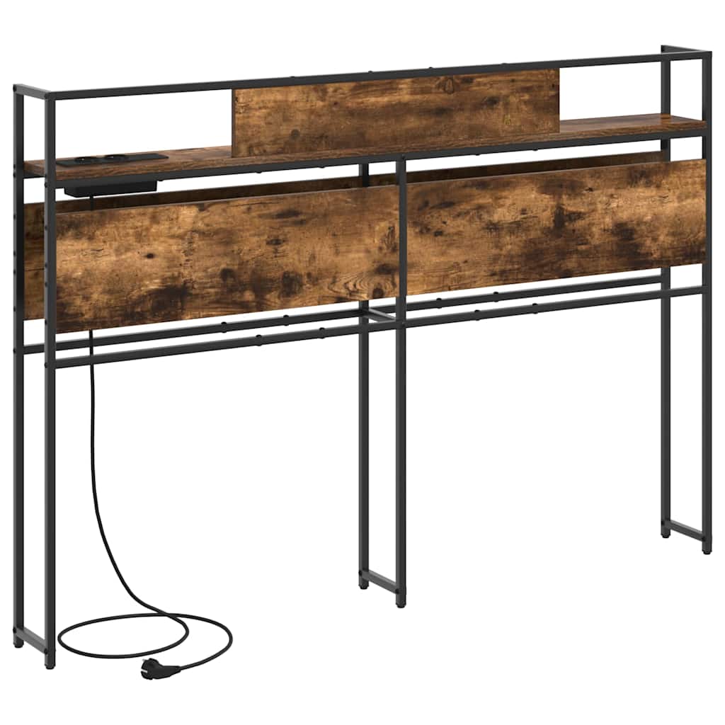 vidaXL Κεφαλάρι Αποθήκης Καπνιστή δρυς 135 cm Επεξεργασμένο ξύλο