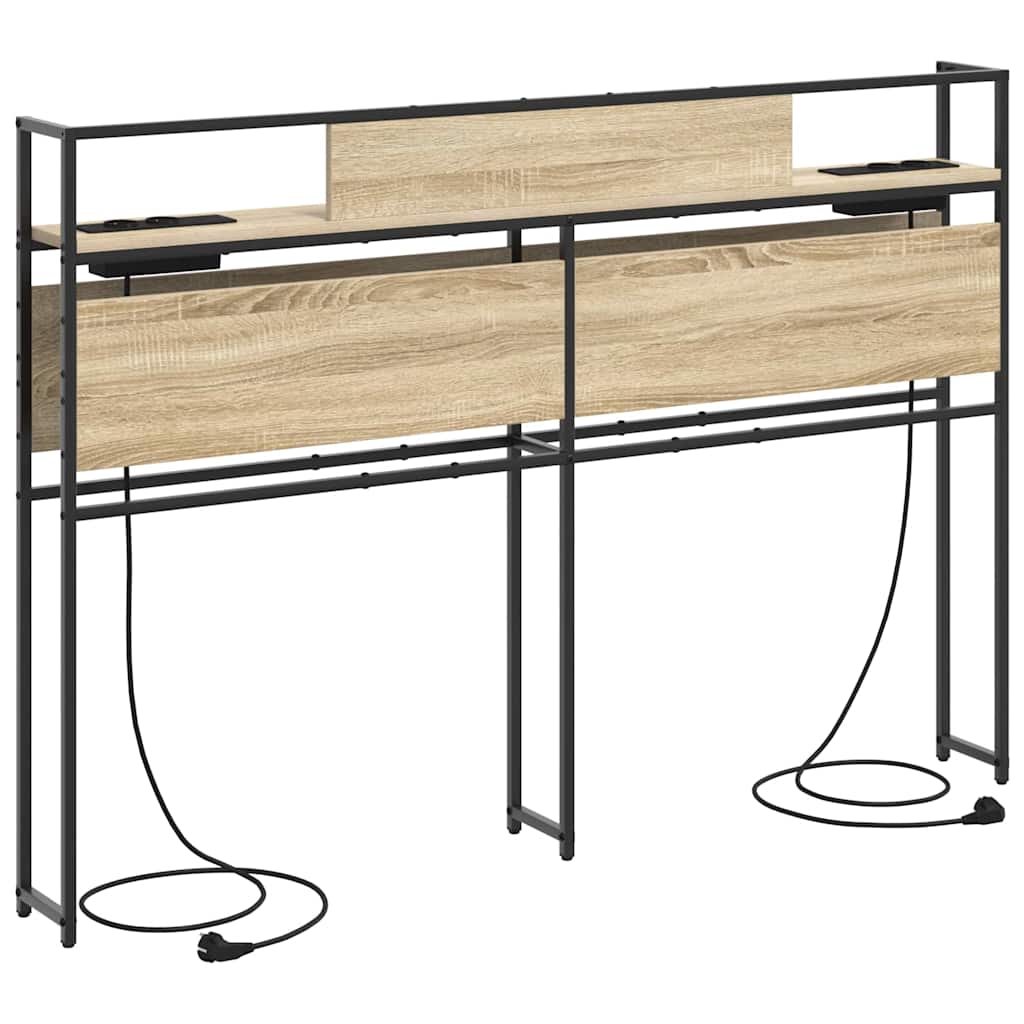 vidaXL Κεφαλάρι Αποθήκης με ράφι Sonoma Δρυς 150 cm Επεξεργασμένο ξύλο