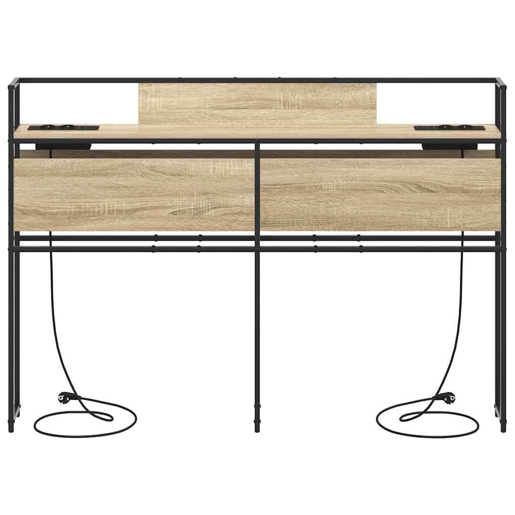 vidaXL Κεφαλάρι Αποθήκης με ράφι Sonoma Δρυς 150 cm Επεξεργασμένο ξύλο