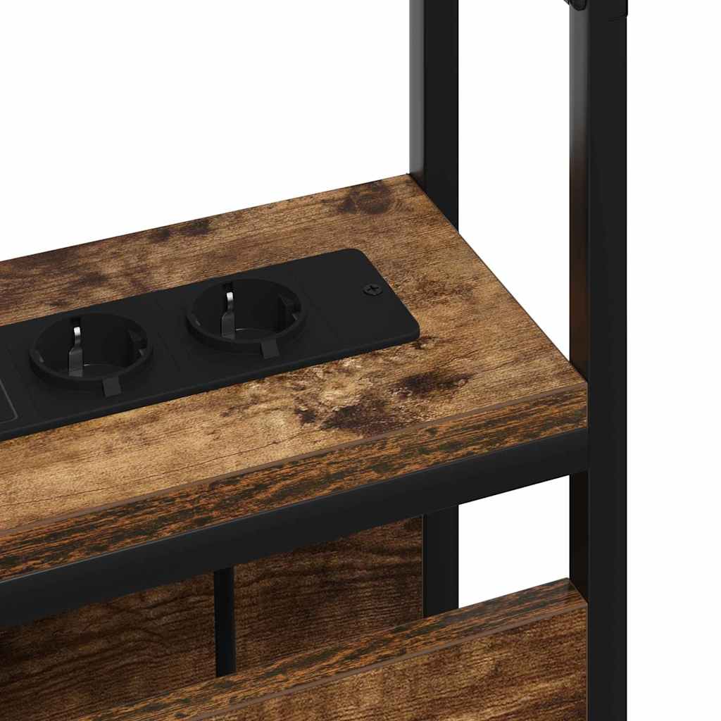 vidaXL Κεφαλάρι Αποθήκης Καπνιστή δρυς 150 cm Επεξεργασμένο ξύλο