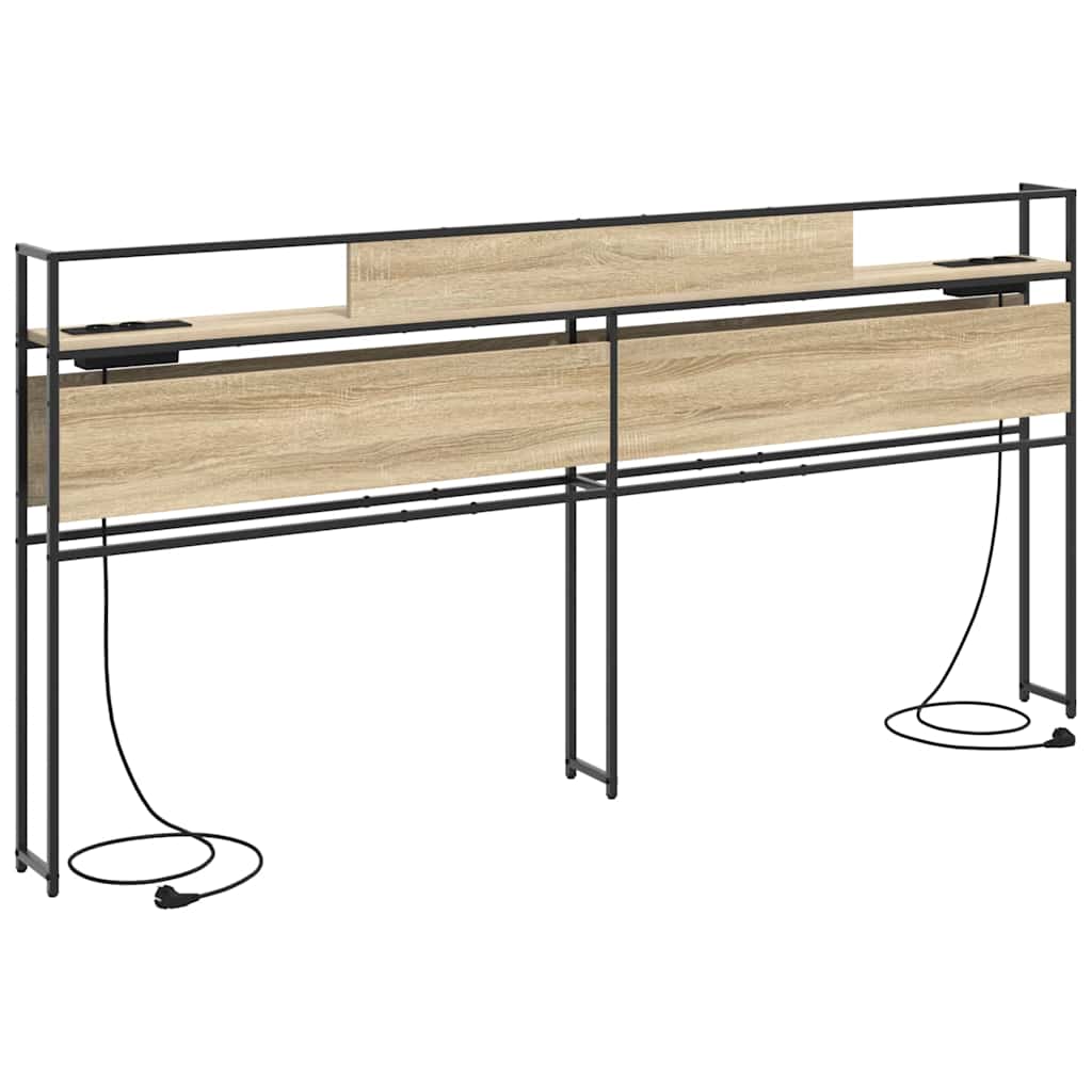 vidaXL Κεφαλάρι Αποθήκης με ράφι Sonoma Δρυς 180 cm Επεξεργασμένο ξύλο