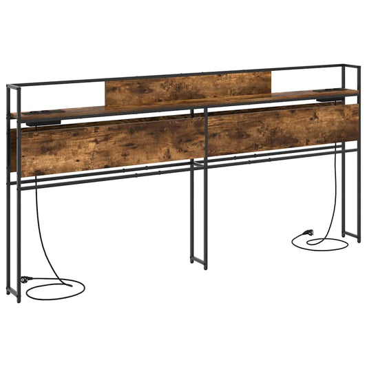 vidaXL Κεφαλάρι Αποθήκης Καπνιστή δρυς 180 cm Επεξεργασμένο ξύλο