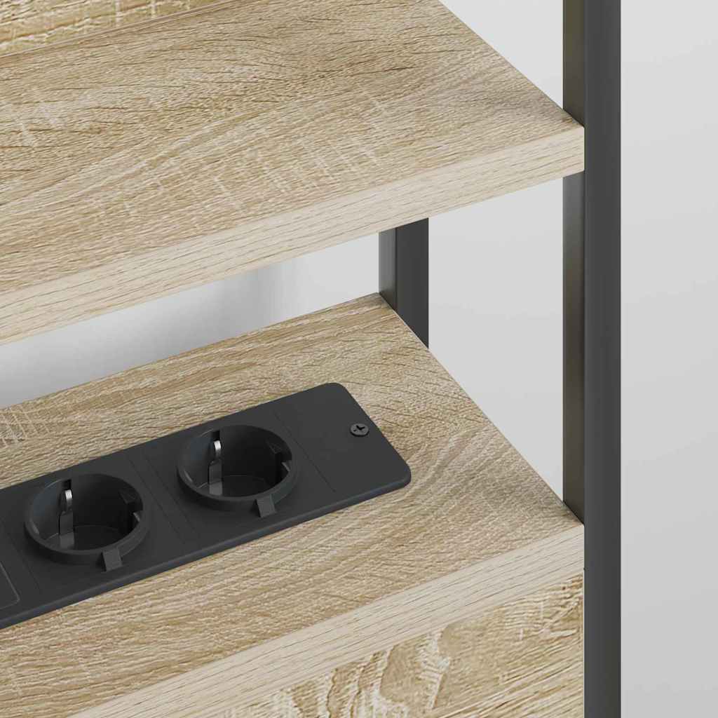 vidaXL Κεφαλάρι με ράφι Sonoma Δρυς 75 cm Επεξεργασμένο ξύλο