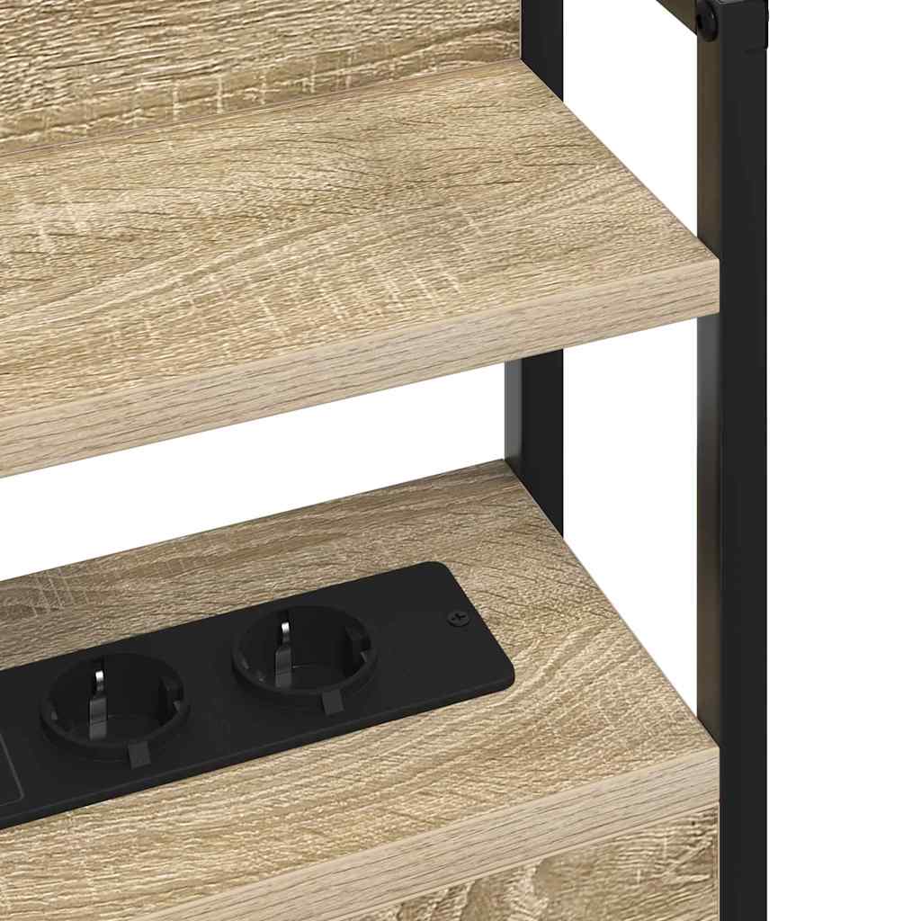 vidaXL Κεφαλάρι με ράφι Sonoma Δρυς 160 cm Επεξεργασμένο ξύλο