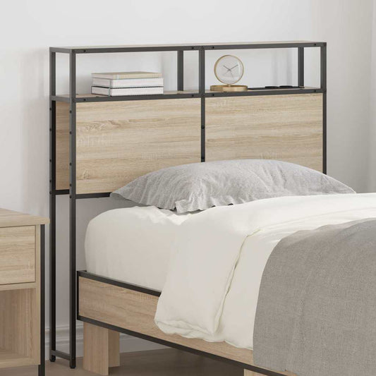 vidaXL Κεφαλάρι Αποθήκης με ράφι Sonoma Δρυς 90 cm Επεξεργασμένο ξύλο