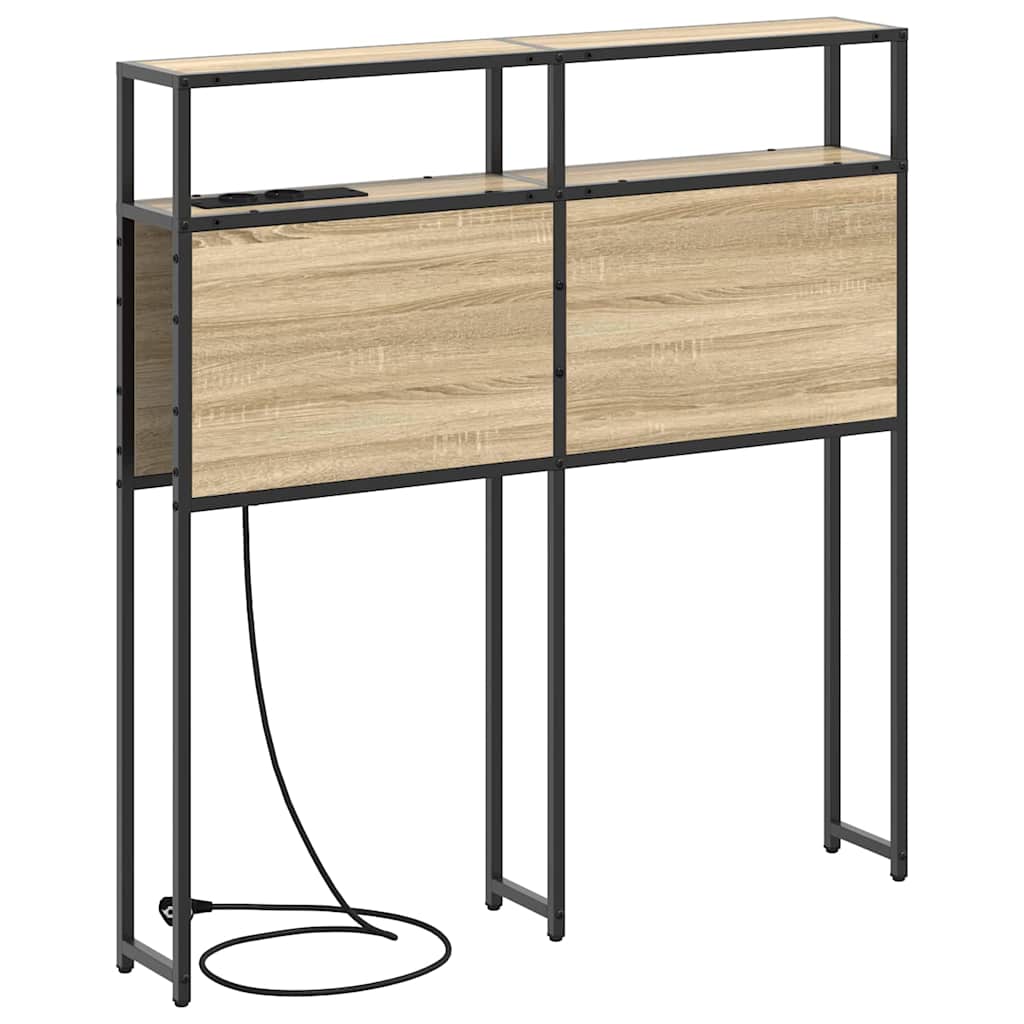 vidaXL Κεφαλάρι Αποθήκης με ράφι Sonoma Δρυς 90 cm Επεξεργασμένο ξύλο