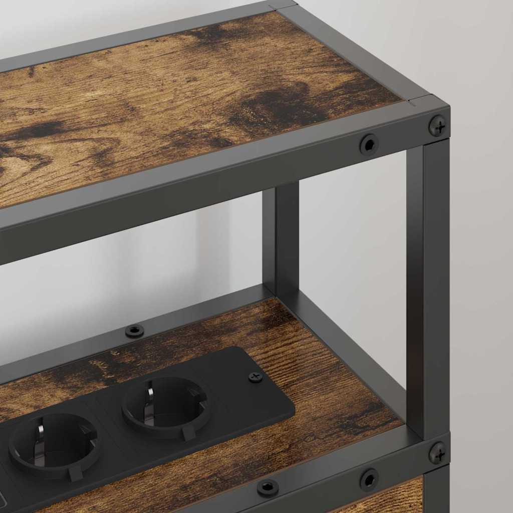 vidaXL Κεφαλάρι Αποθήκης Καπνιστή δρυς 90 cm Επεξεργασμένο ξύλο