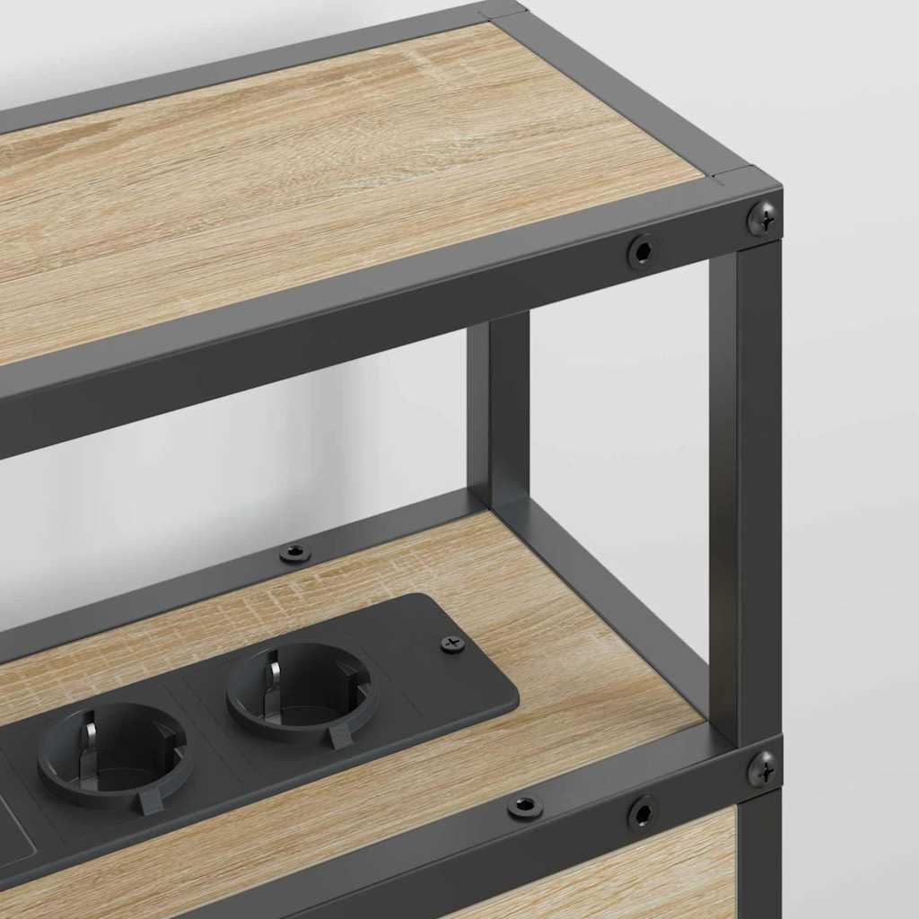 vidaXL Κεφαλάρι Αποθήκης με ράφι Sonoma Δρυς 140 cm Επεξεργασμένο ξύλο