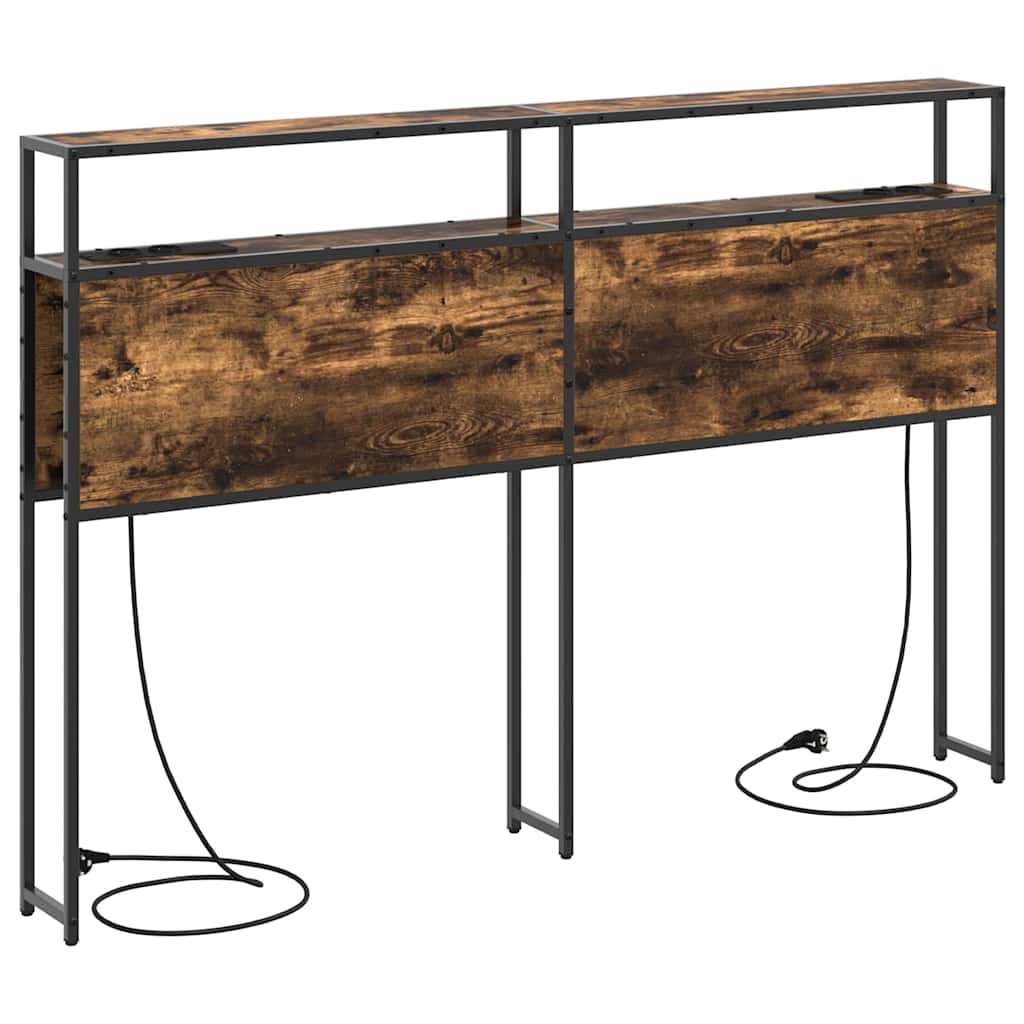 vidaXL Κεφαλάρι Αποθήκης Καπνιστή δρυς 140 cm Επεξεργασμένο ξύλο