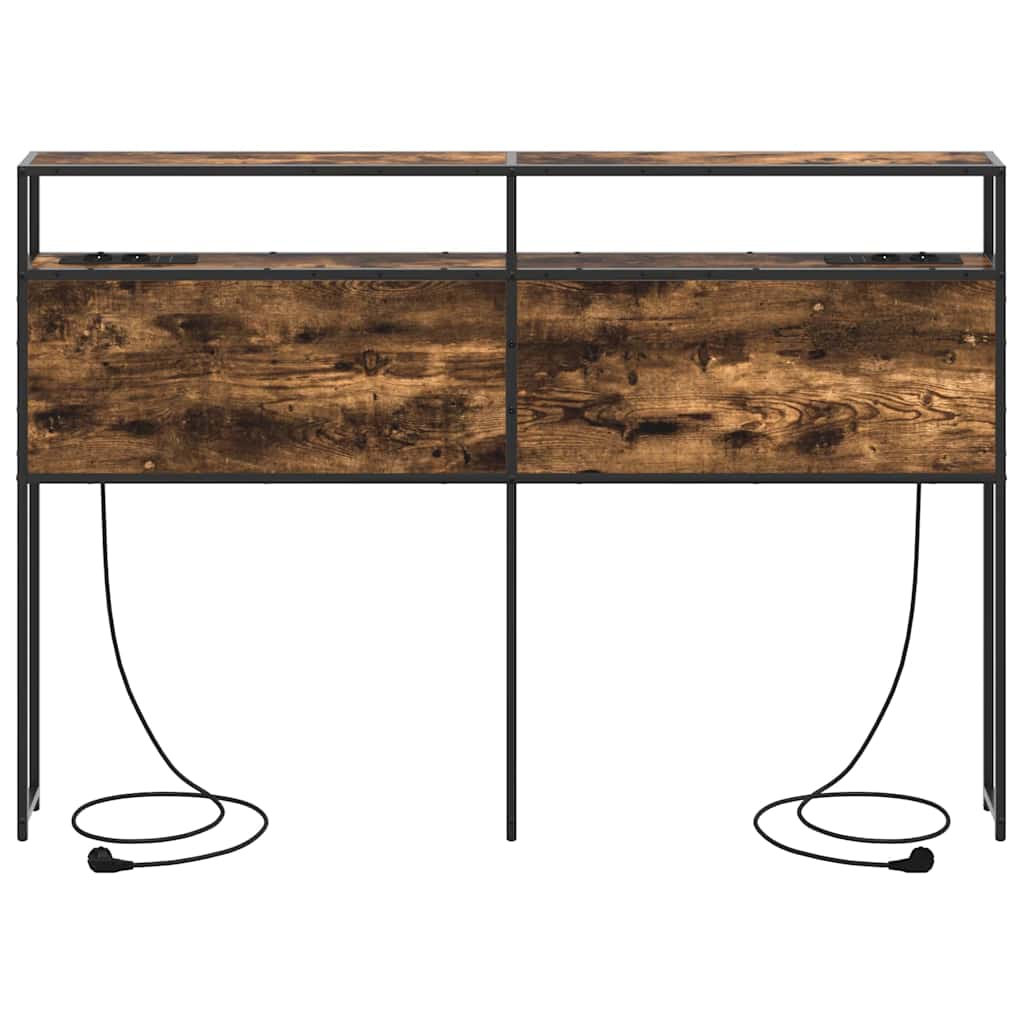 vidaXL Κεφαλάρι Αποθήκης Καπνιστή δρυς 140 cm Επεξεργασμένο ξύλο