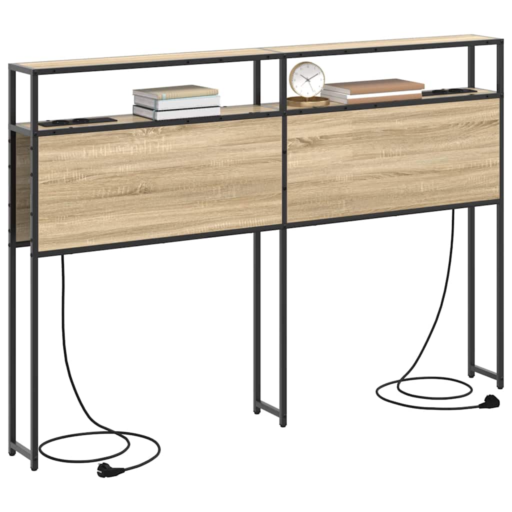 vidaXL Κεφαλάρι Αποθήκης με ράφι Sonoma Δρυς 150 cm Επεξεργασμένο ξύλο