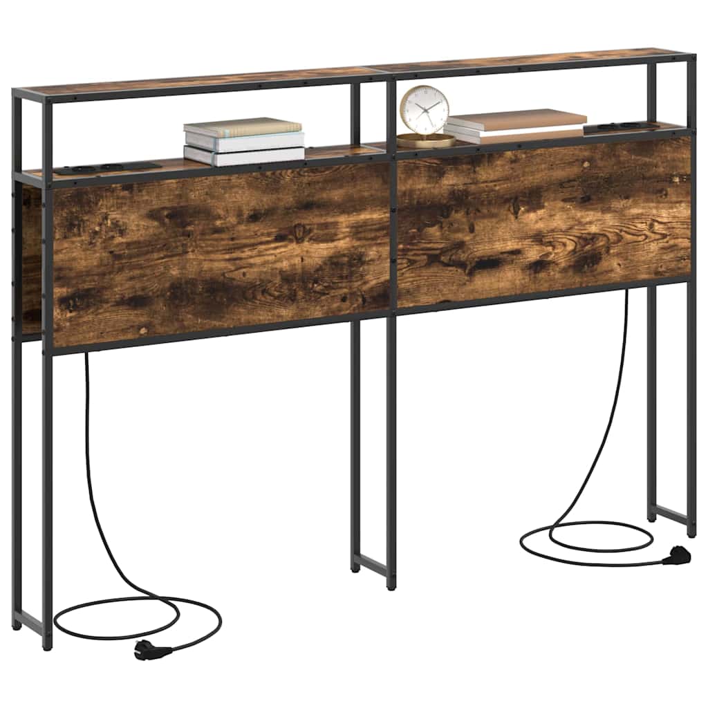 vidaXL Κεφαλάρι Αποθήκης Καπνιστή δρυς 150 cm Επεξεργασμένο ξύλο