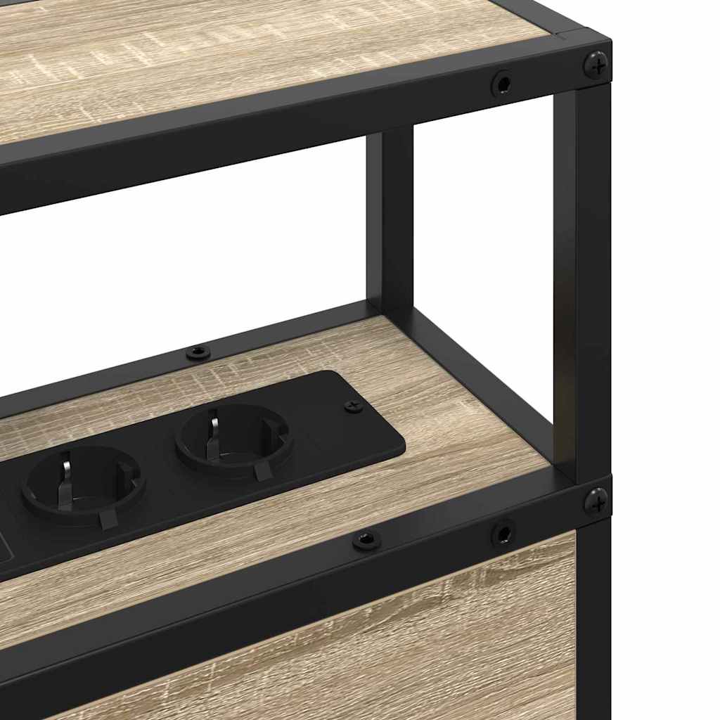 vidaXL Κεφαλάρι Αποθήκης με ράφι Sonoma Δρυς 160 cm Επεξεργασμένο ξύλο