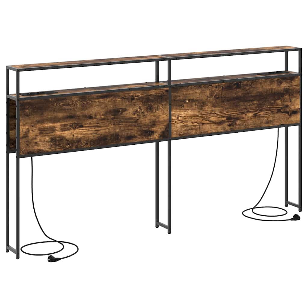 vidaXL Κεφαλάρι Αποθήκης Καπνιστή δρυς 200 cm Επεξεργασμένο ξύλο