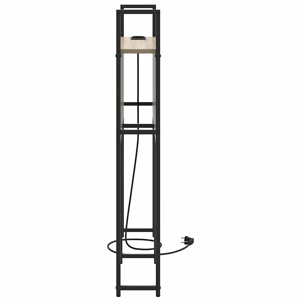 vidaXL Κεφαλάρι Αποθήκης με Σταθμό Φόρτισης Sonoma Δρυς 75 cm