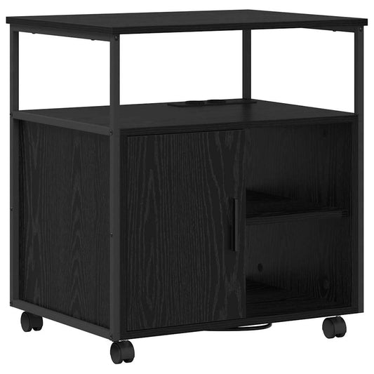 vidaXL Γραφείο Ντουλάπι Μαύρη δρυς 61 x 46 x 67 εκ. Επεξεργασμένο ξύλο