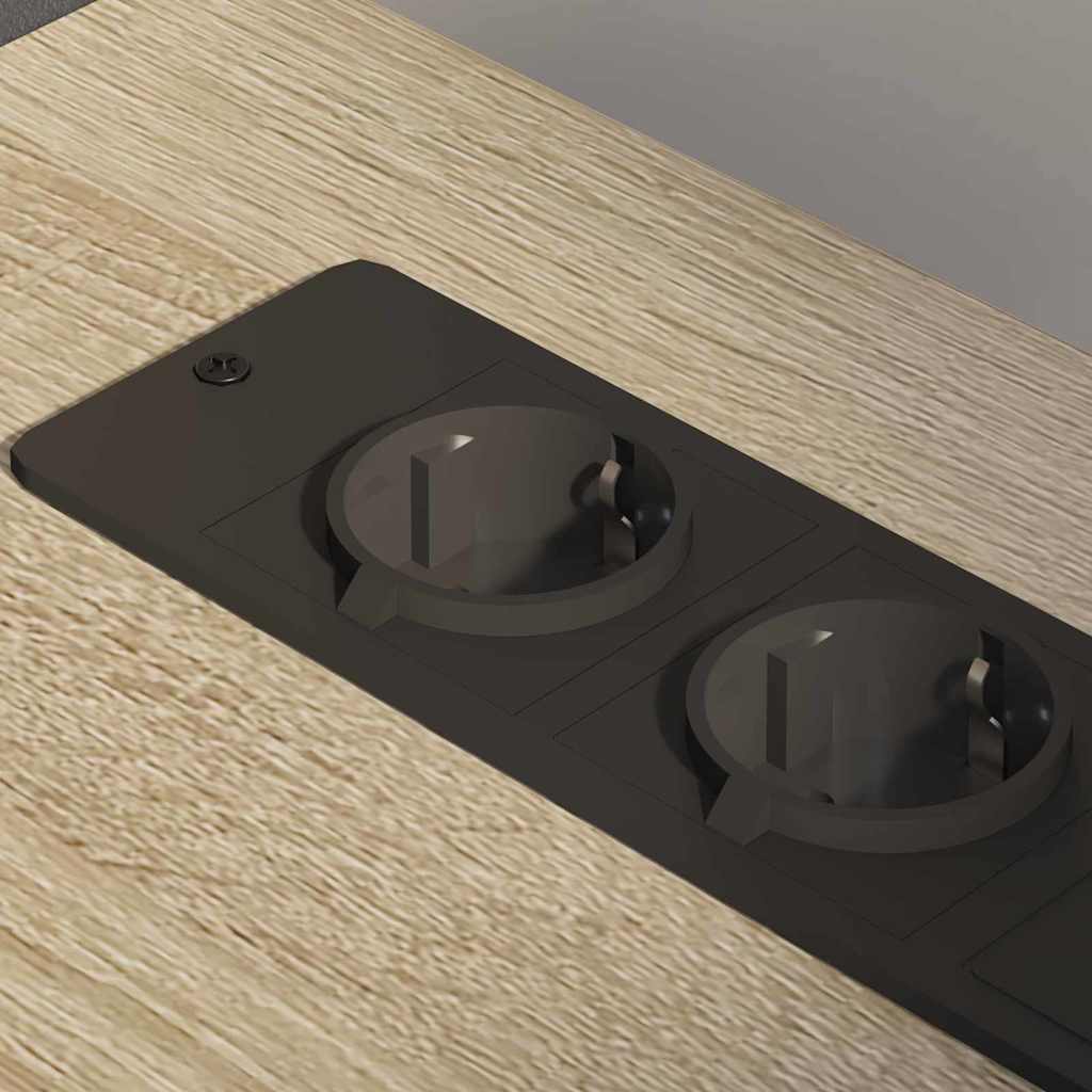 vidaXL Γραφείο Ντουλάπι με τροχούς Sonoma Δρυς 61 x 46 x 67 εκ.