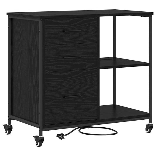vidaXL Ντουλάπα με Σταθμό Φόρτισης 76 x 41 x 72 cm Επεξεργασμένο Ξύλο