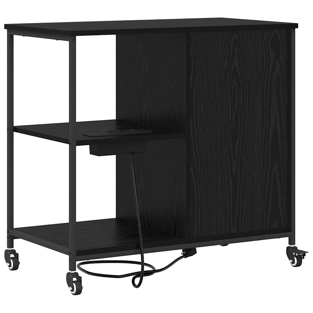 vidaXL Ντουλάπα με Σταθμό Φόρτισης 76 x 41 x 72 cm Επεξεργασμένο Ξύλο